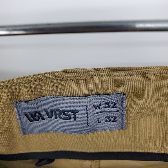 VRST Men's Performance Khaki Chino Gold Everyday Style Pants 32x32 - Picture 3 of 11
